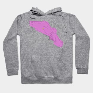 Paint Bird Outline Hoodie